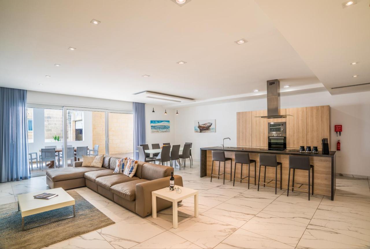 The Sea-Bank Villa Apartments Marsaskala Exterior foto